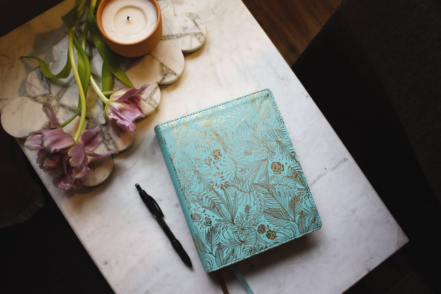 NIV Journal The Word Bible For Women Leathersoft Teal/Gold