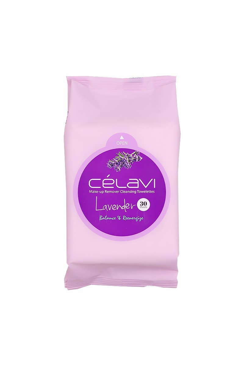 Celavi MT019z Lavender Make-up Removing Cleansing Towelettes