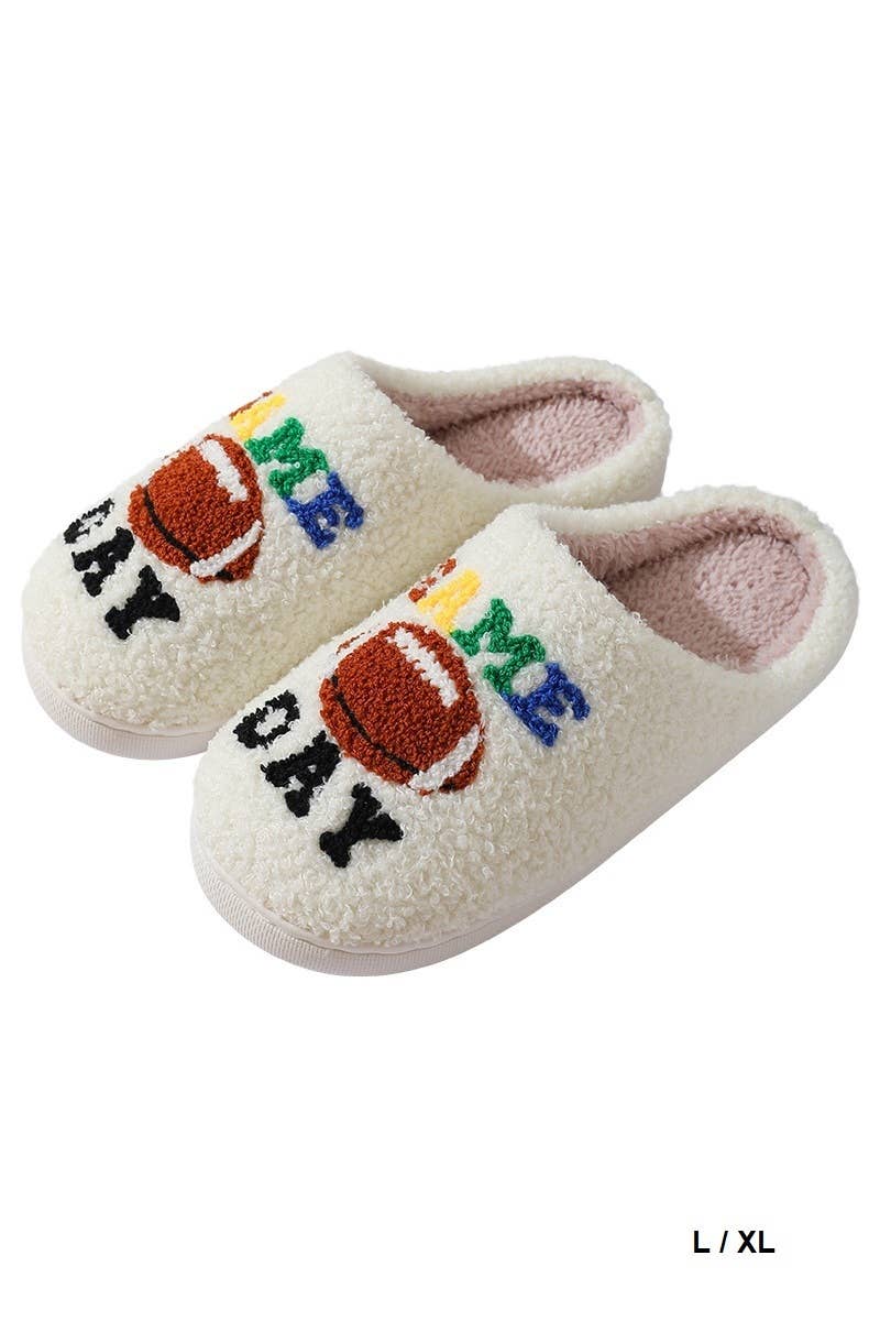 Game Day Soft Plush Cozy Slippers