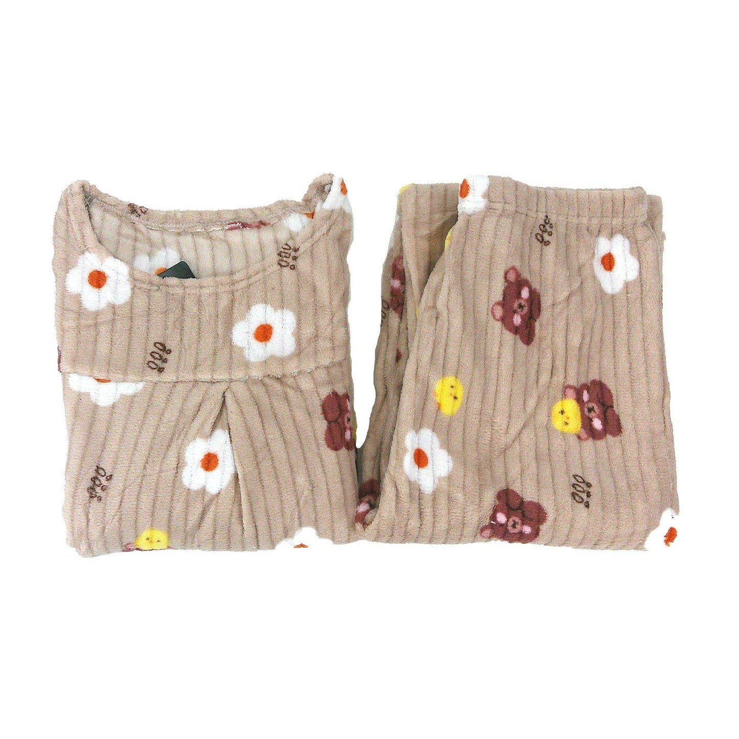 Women's Fleece Cartoon Pajama Set