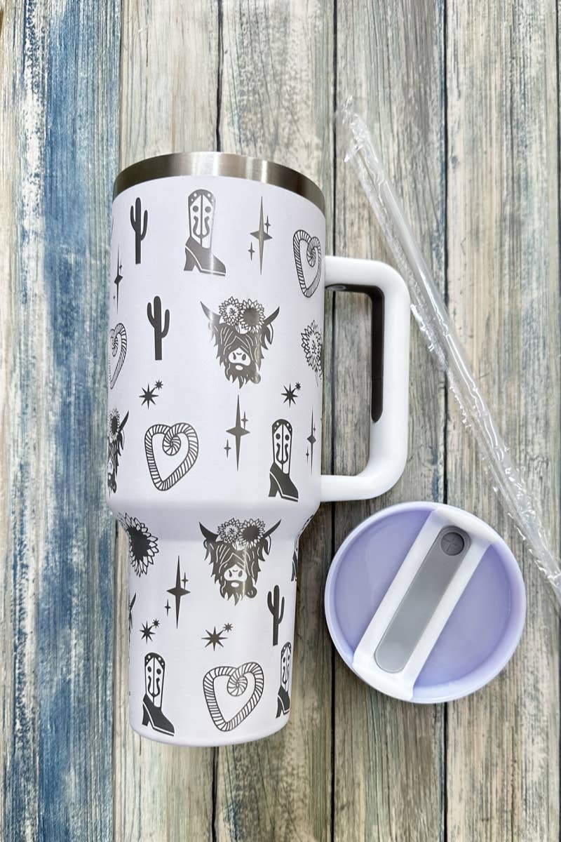Western Stainless Steel Tumbler Cup - 40 oz