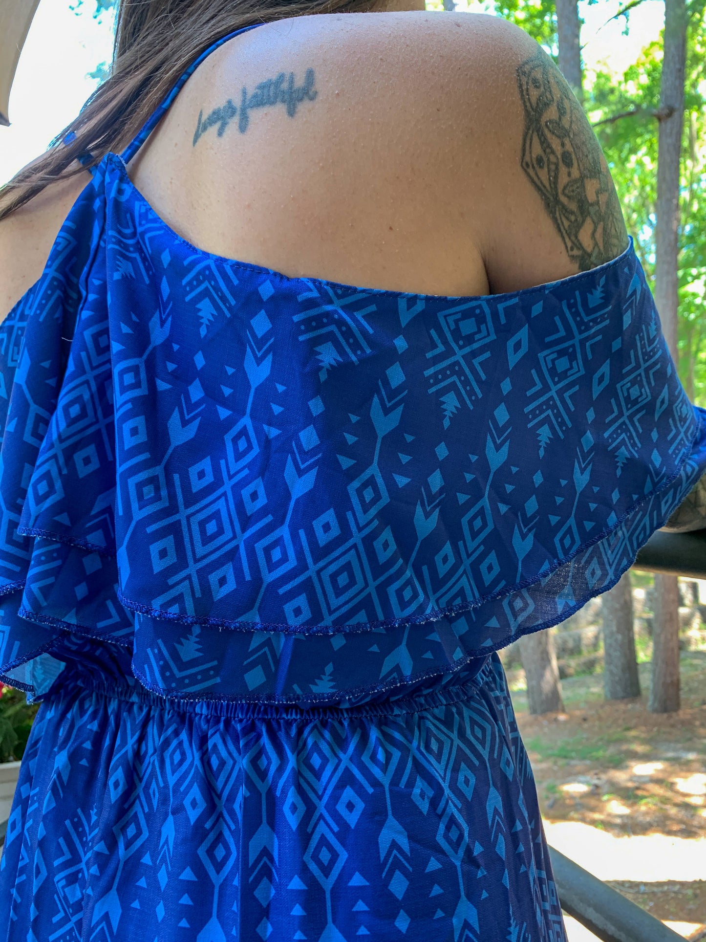 Broken Bow Cold Shoulder Maxi Dress -