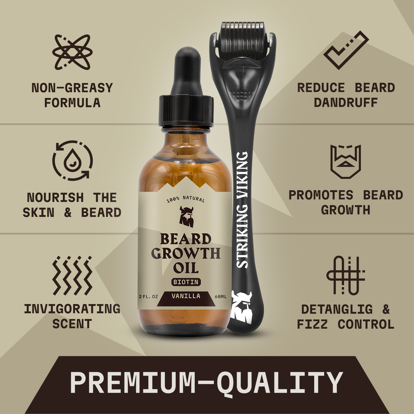 Beard Growth Kit (Vanilla)