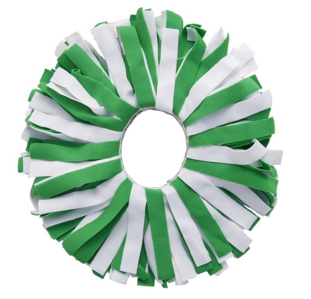 OP: Kelly Green/White Pom Hair Tie