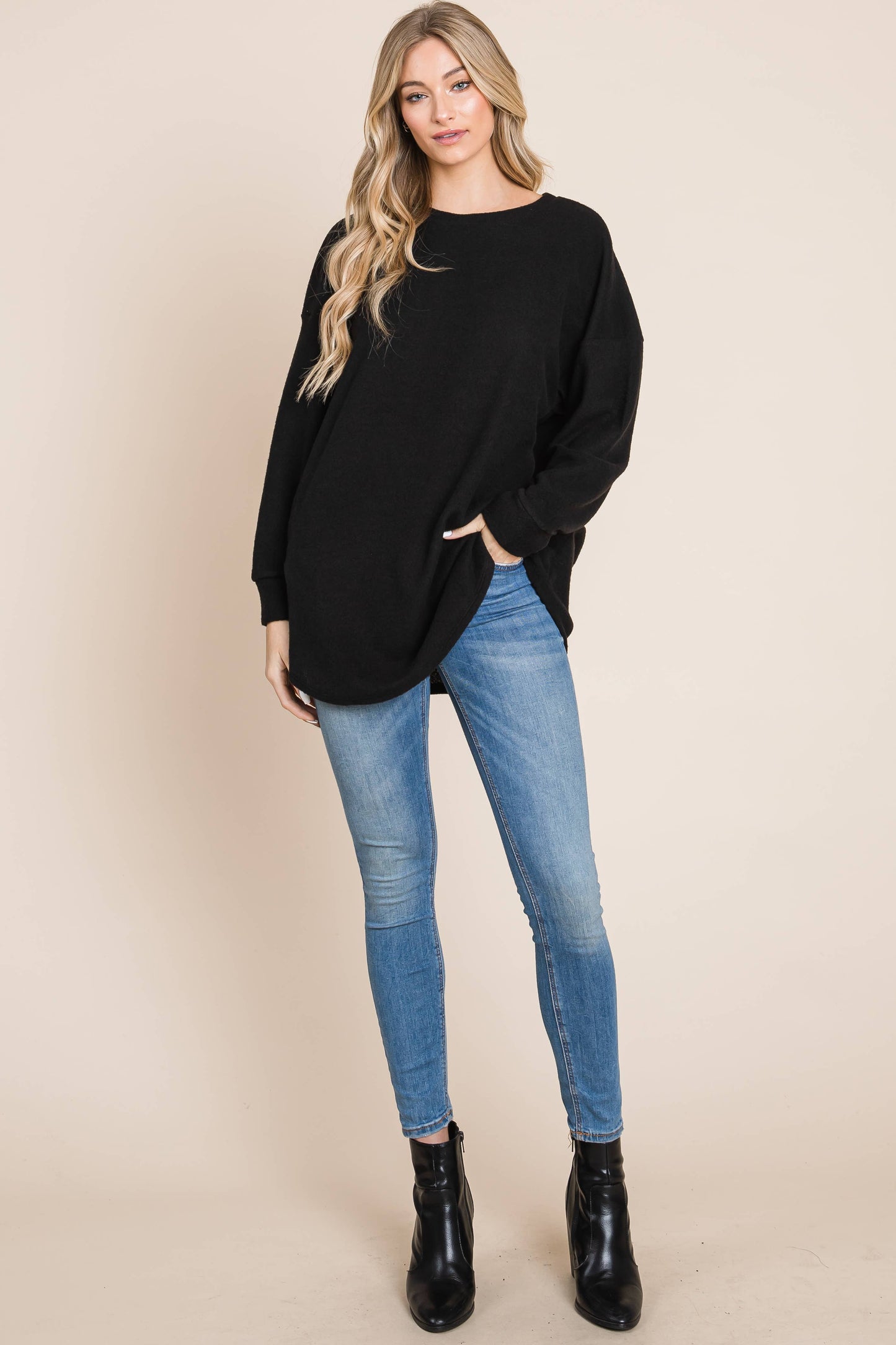 Soft Cozy Knit Long Sleeve Top