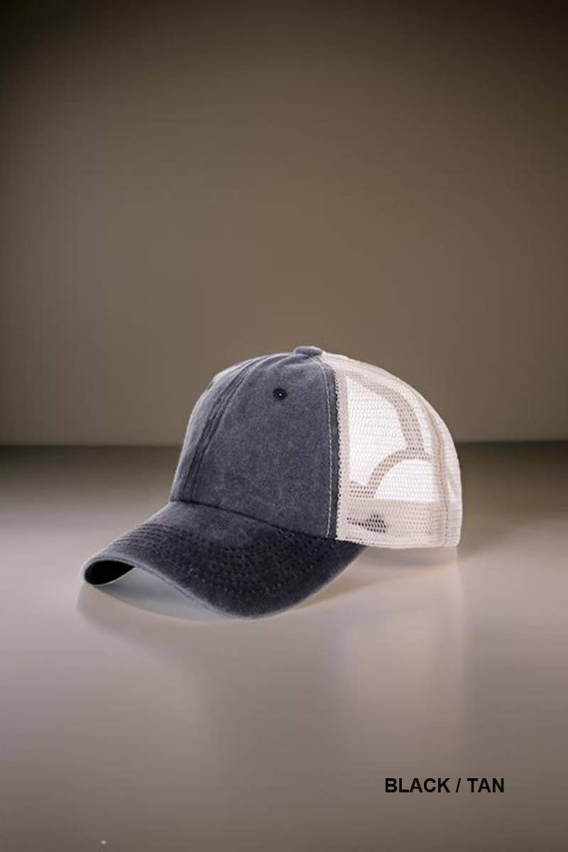 Washed Trucker Hat Baseball cap