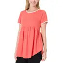 Short Sleeve Empire Waist Shirring Top