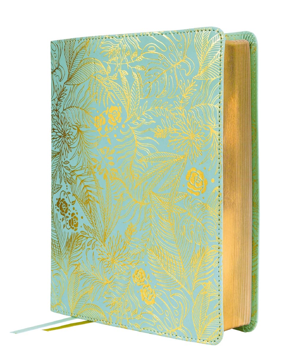NIV Journal The Word Bible For Women Leathersoft Teal/Gold