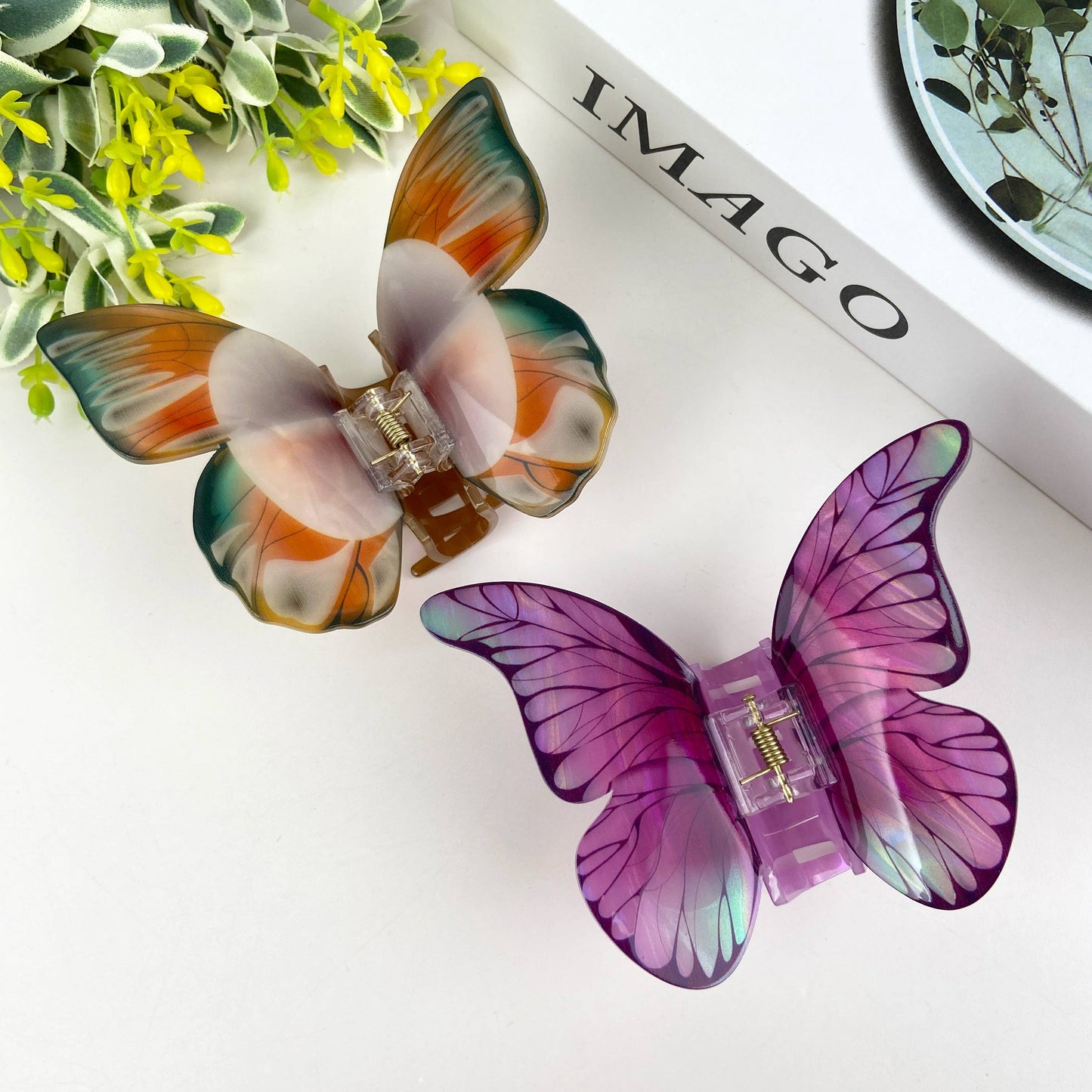 Colorful butterfly hair clips elegant beautiful hair clip