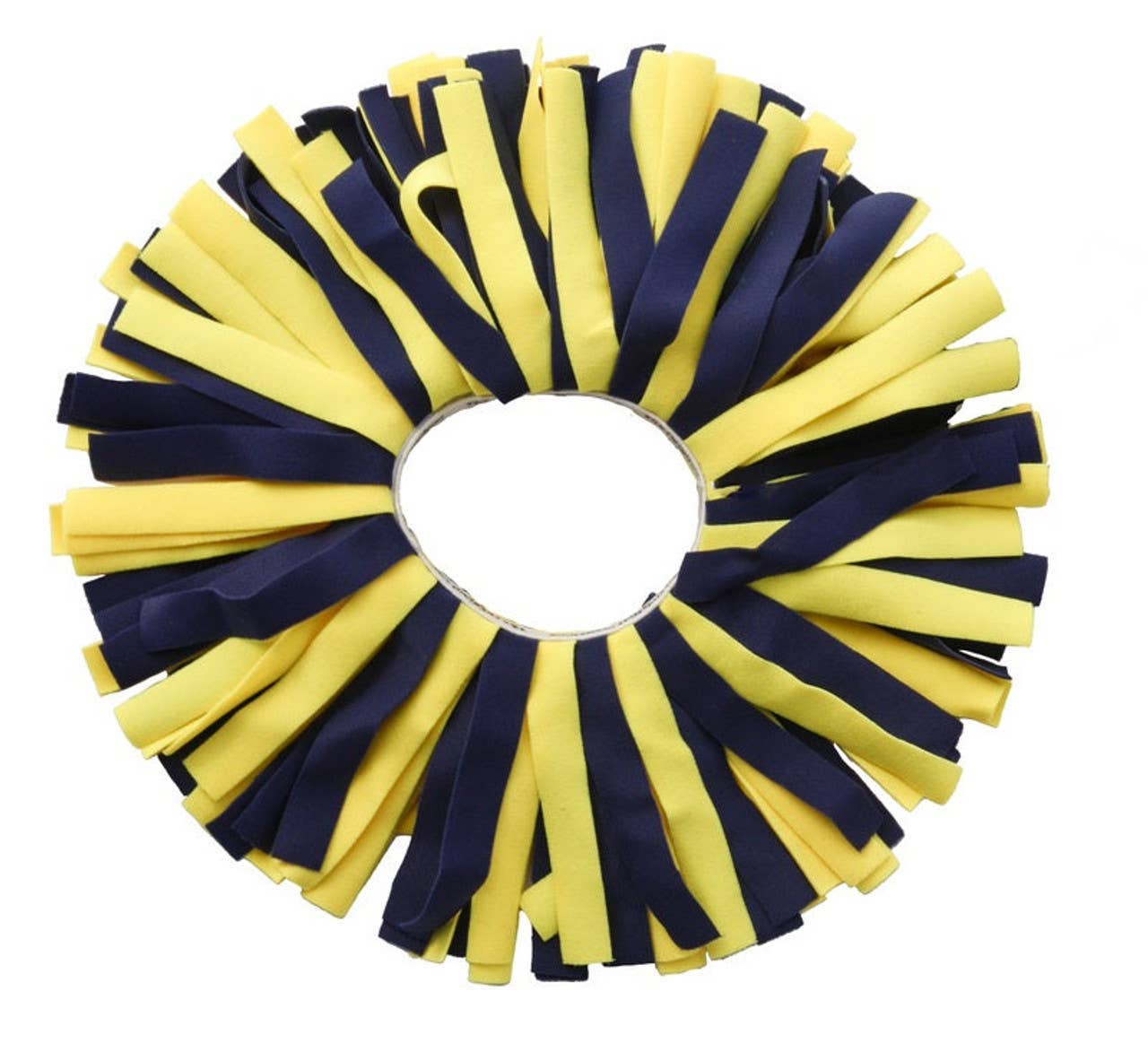 OP: Navy/Sunshine Pom Hair tie