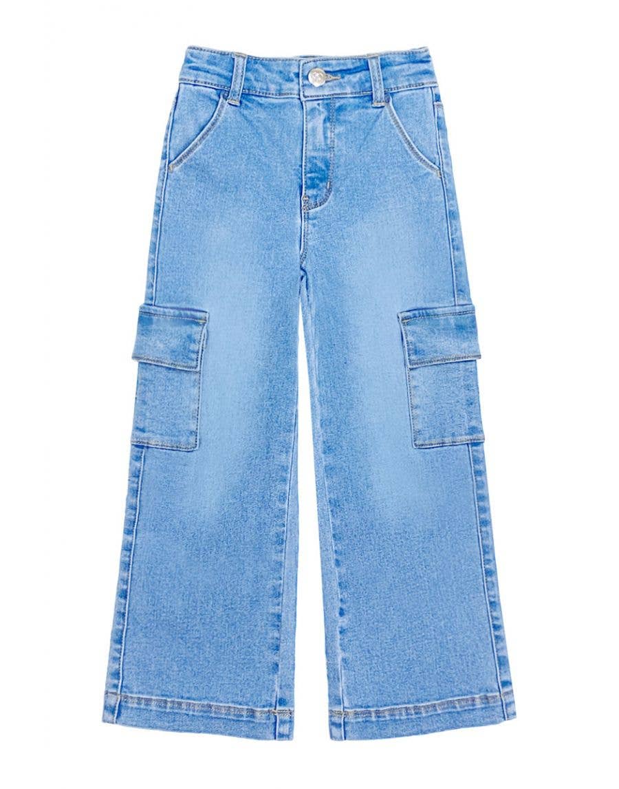 Girl Class Cargo Pocket Jeans