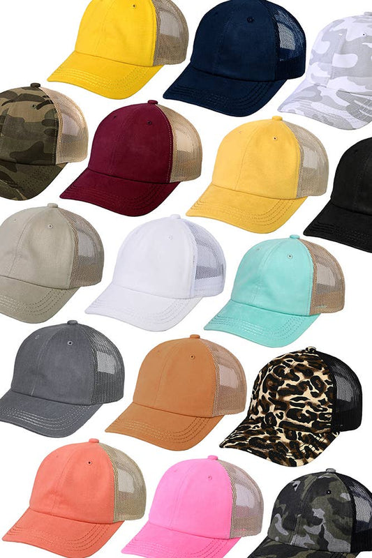 C.C Cotton Brushed Baseball Cap