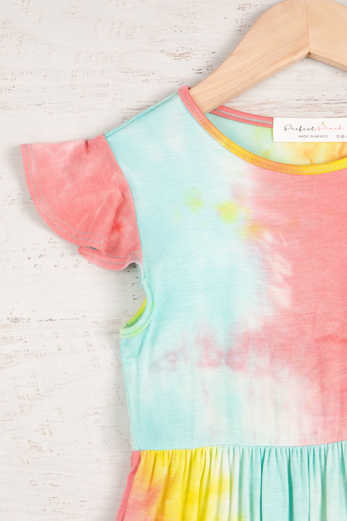 Kids Cap Sleeve Tie Dye Dress
