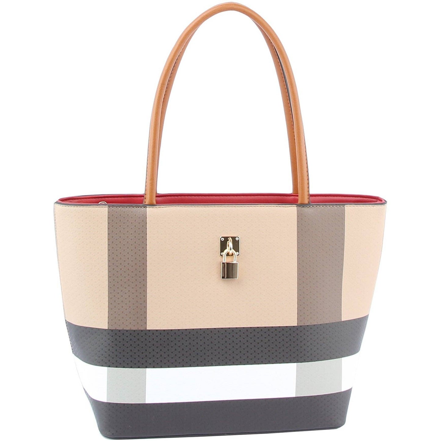 3 in 1 Purses and Handbags Tote Shoulder Bag: Black