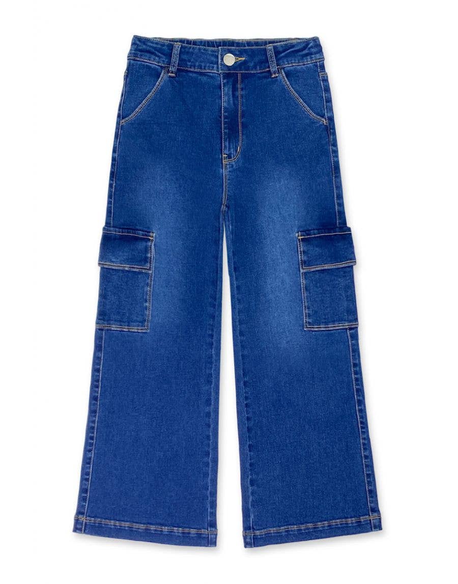 Girl Class Cargo Pocket Jeans