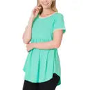 Short Sleeve Empire Waist Shirring Top