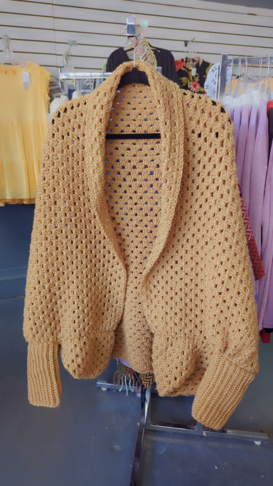 Handmade Crochet Cocoon Cardigan