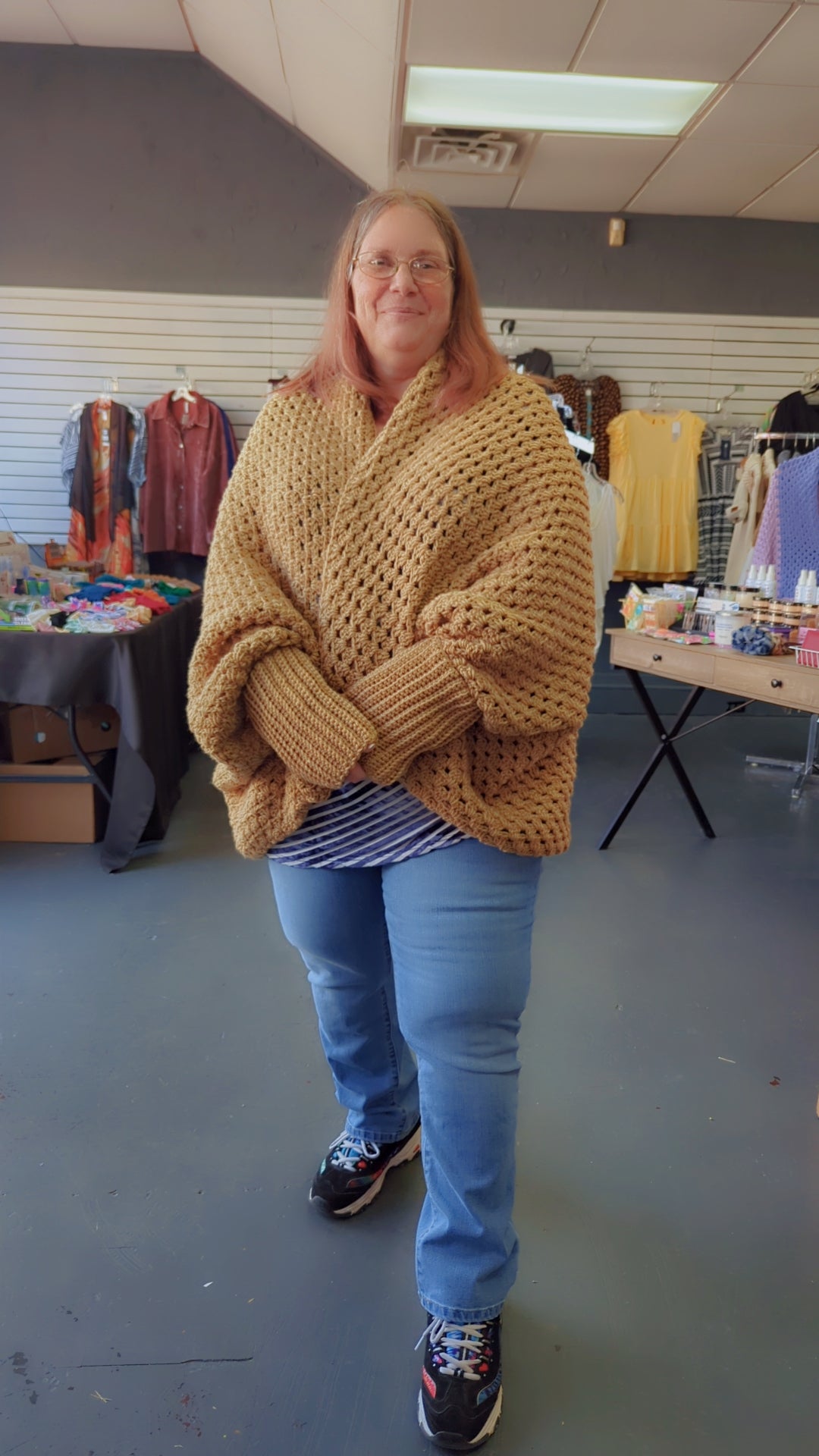 Handmade Crochet Cocoon Cardigan