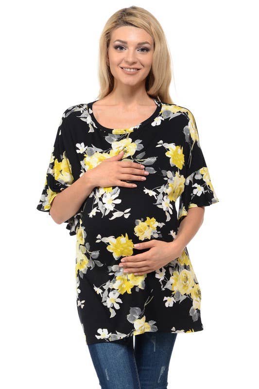 Maternity Floral Top