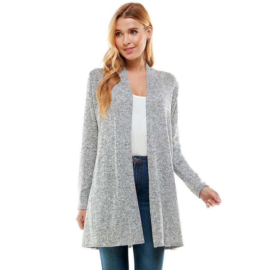 Super Soft Open Front Drape Cardigan