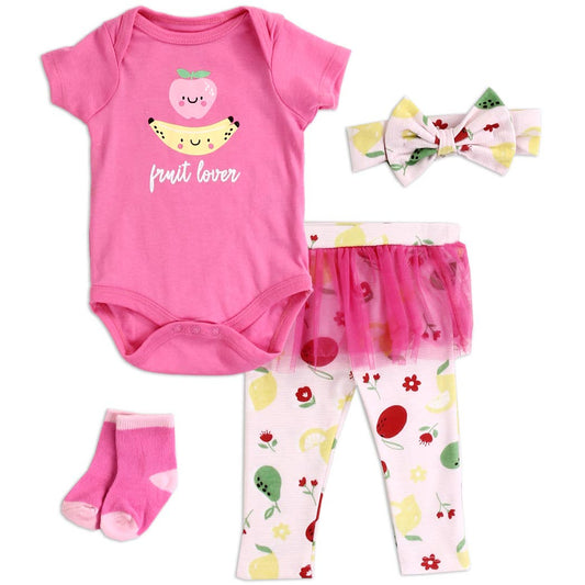 Girls Newborn 4PC Set
