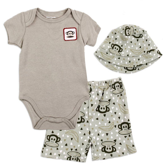PAUL FRANK Boys Newborn 3-Piece Short Set