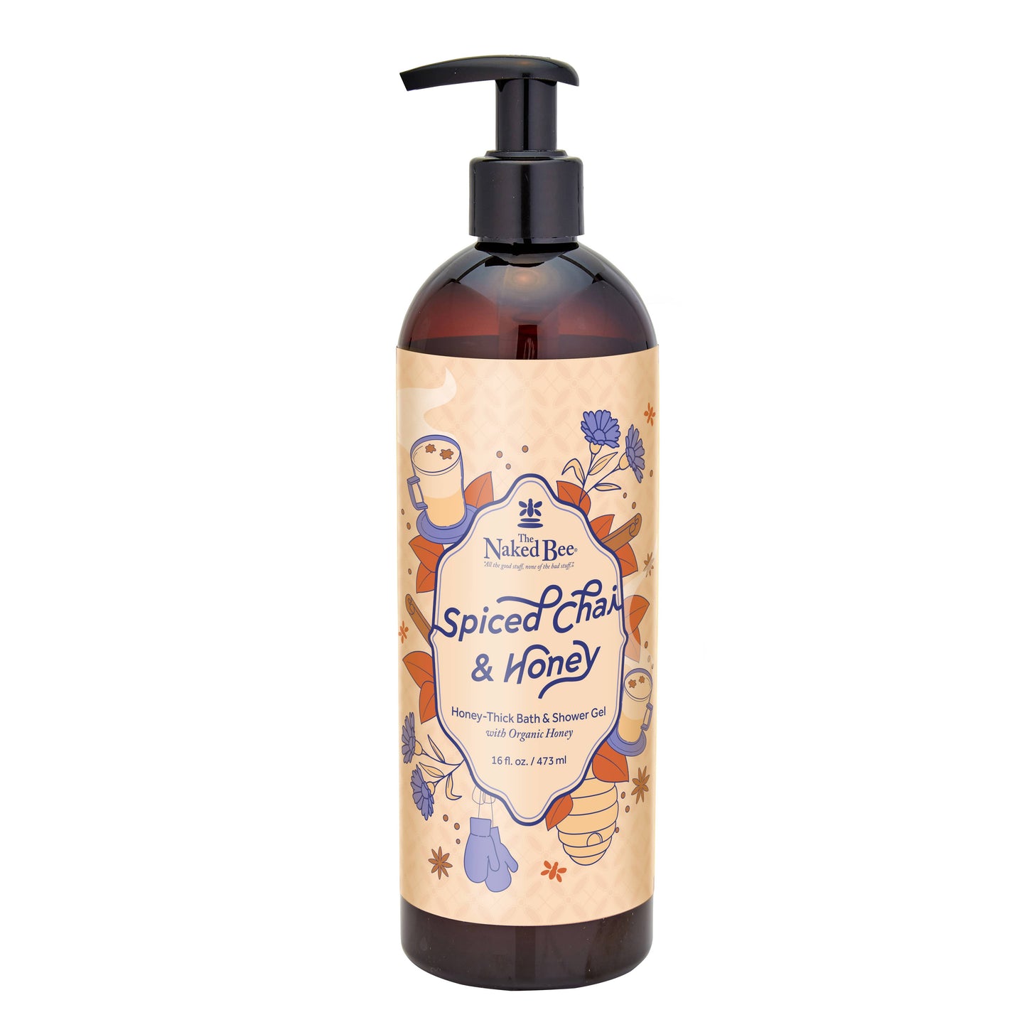 16 oz. Spiced Chai & Honey Bath & Shower Gel