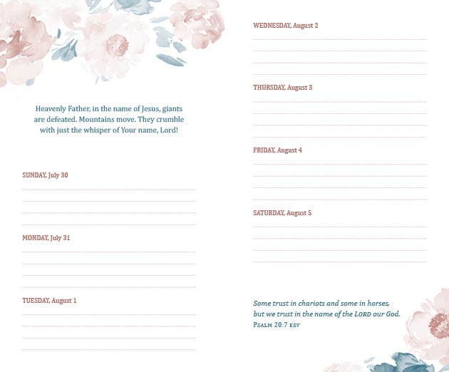 2024 Planner Peace, Be Still