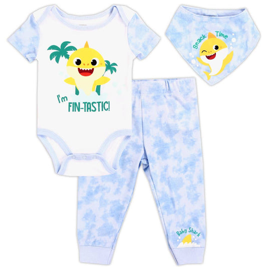BABY SHARK Boys Newborn 3-Piece Set
