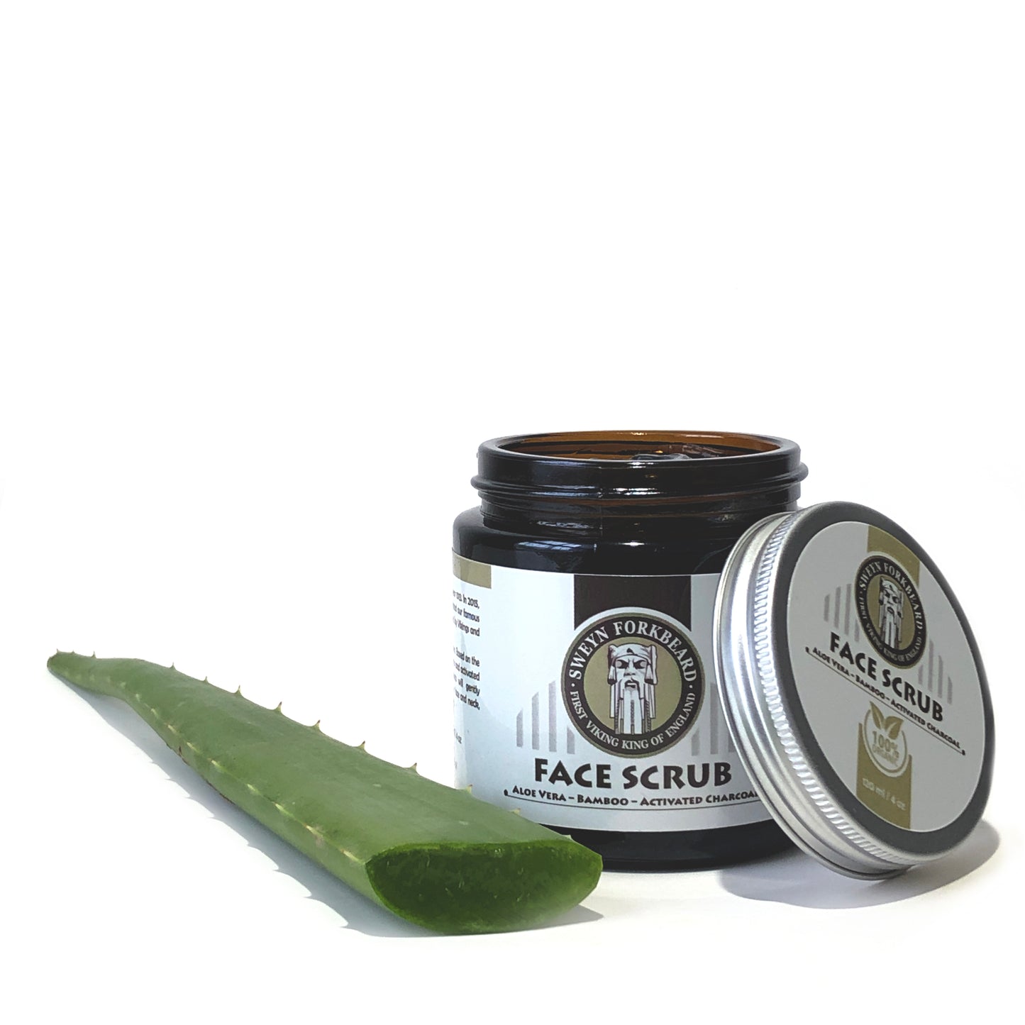 Face Scrub Aloe Vera - Bamboo - Activated Charcoal 120ml