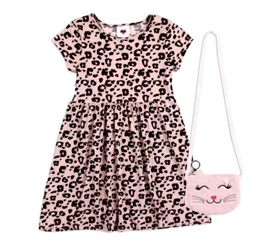 Girls 2T-6X Dress W/Purse