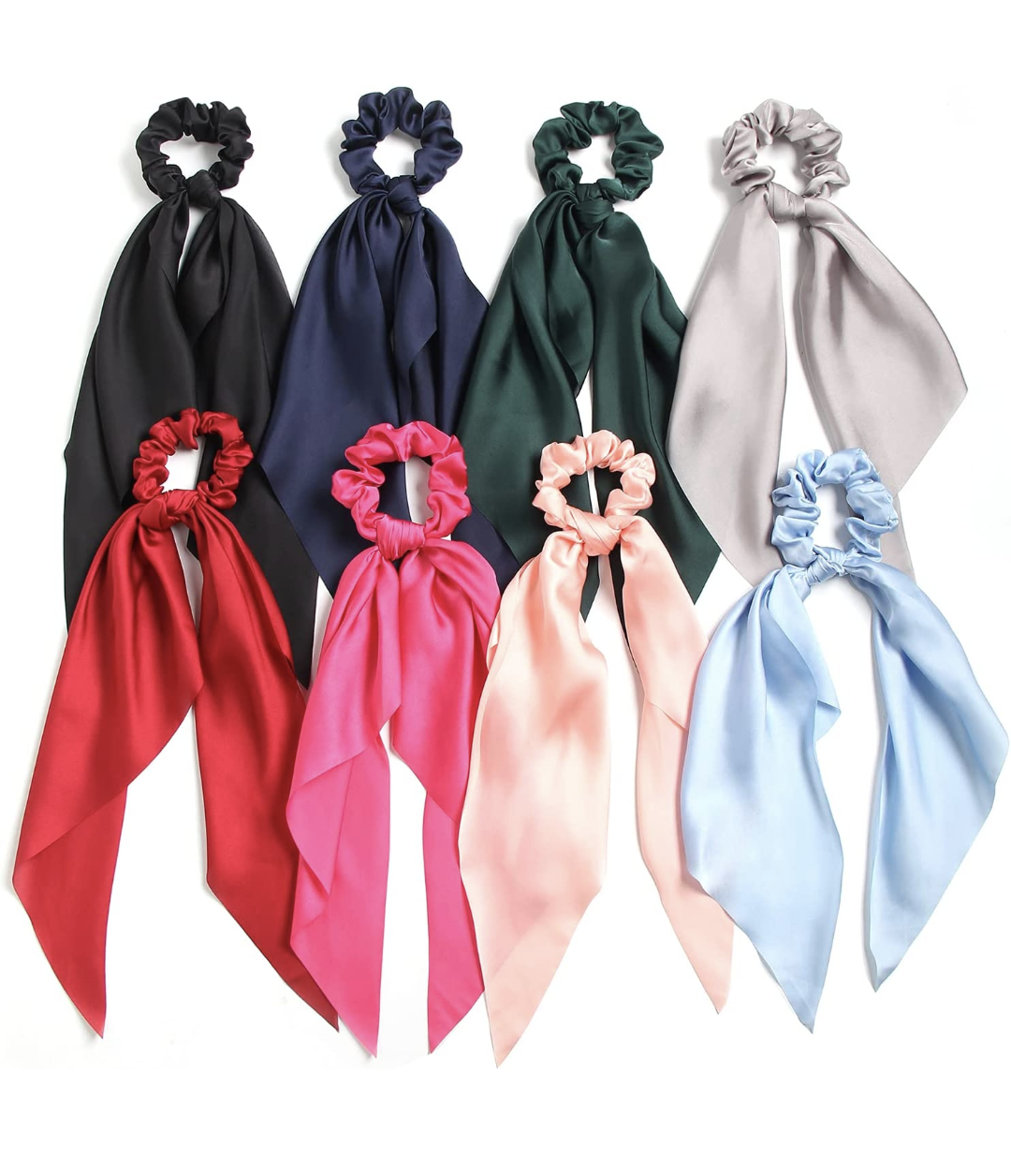 Solid, Silky Hair Scrunchies