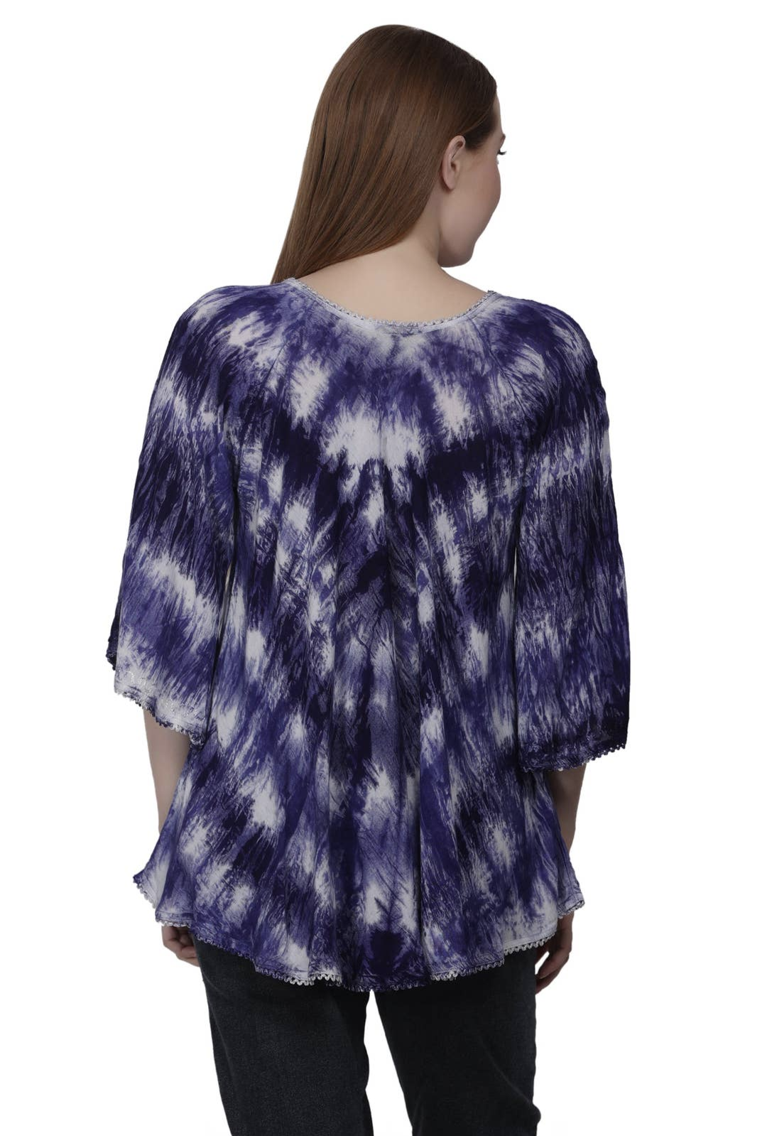 3/4 Sleeve Flowy Blouse
