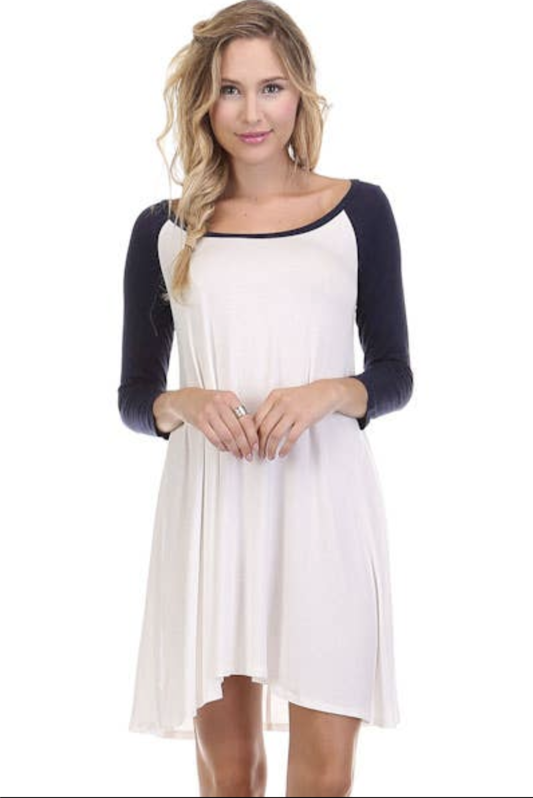 3/4 Sleeve Baseball Dress