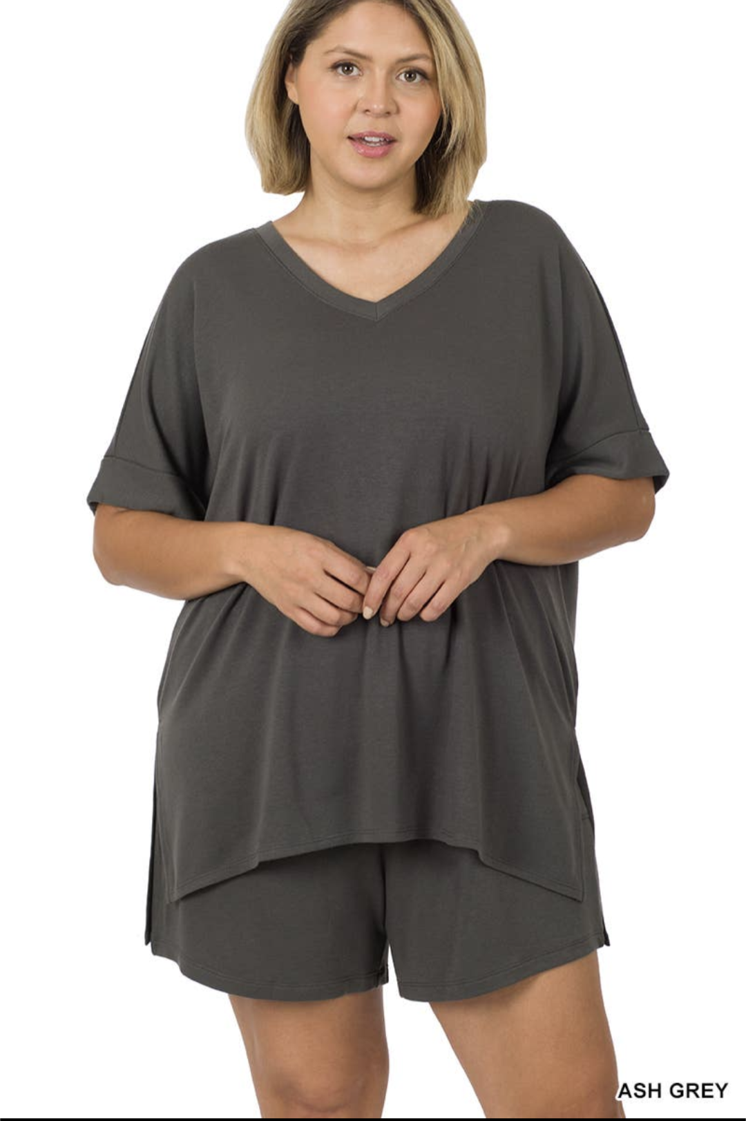 Plus Soft French Terry Loungewear Set
