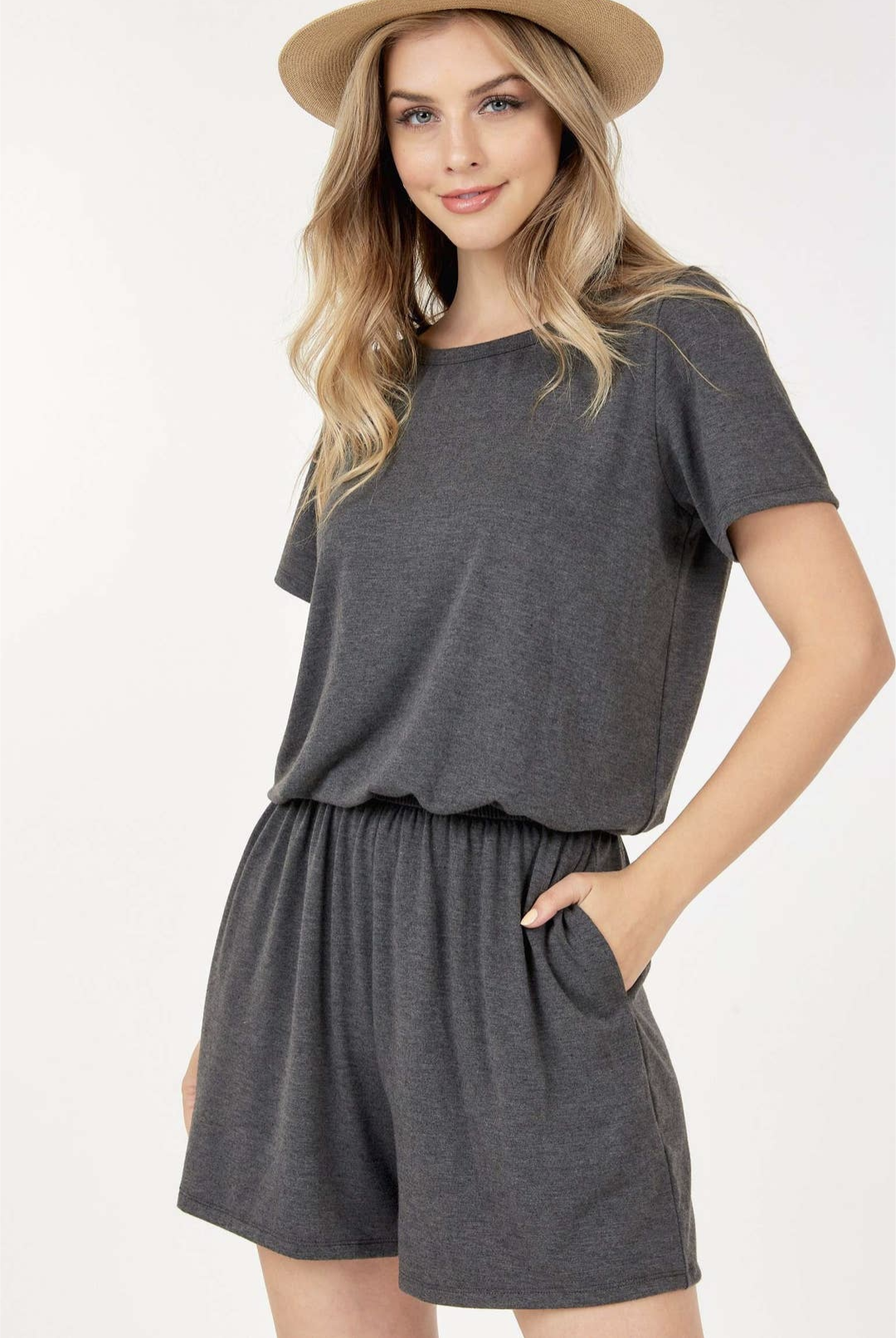 Short sleeve Loose Fit Romper