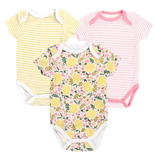 Girls Newborn 3-Pack Creepers