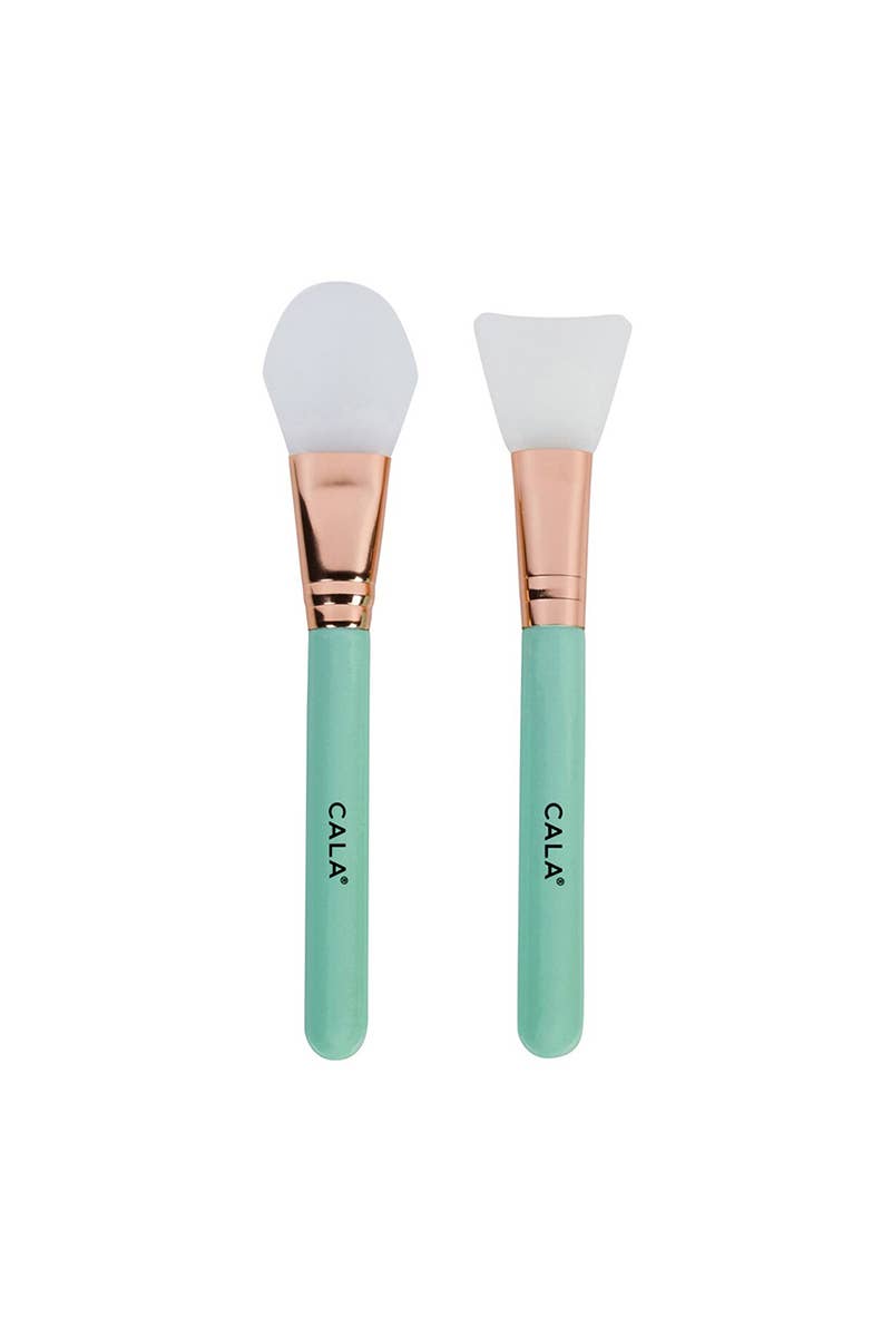 CALA Silicone 2 pcs Facial Mask Brushes - Mint