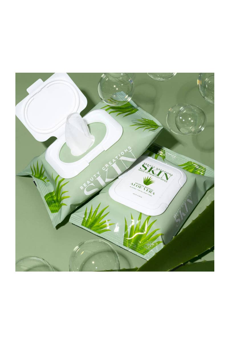 Beauty Creations Skin Makeup Remover Wipes - Aloe Vera