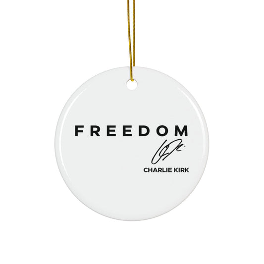 Charlie Kirk Christmas Ornament, Freedom Christmas Tree Gift