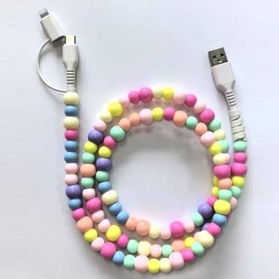 Beaded Phone Charging Cables