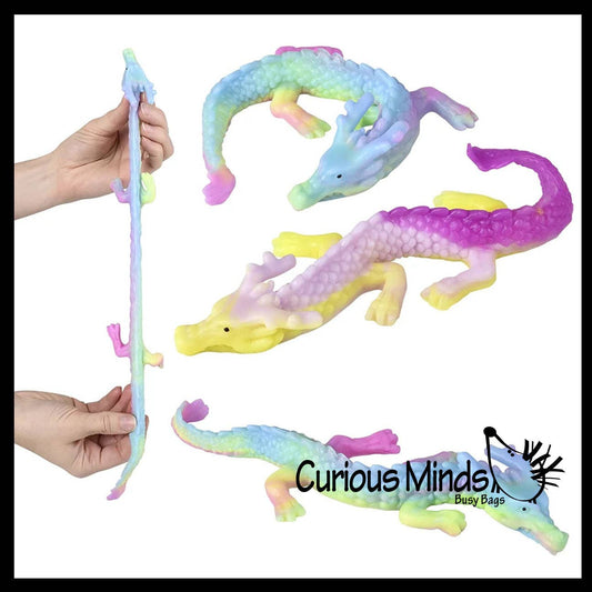 Large 9.5" Mochi Dragon-Soft Gummy Stretchy Fidget Squishy