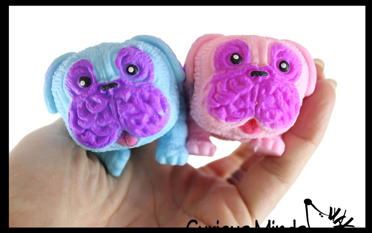 Stretchy Pug Dog Crushed Bead Sand Filled - Doggy Lover Se