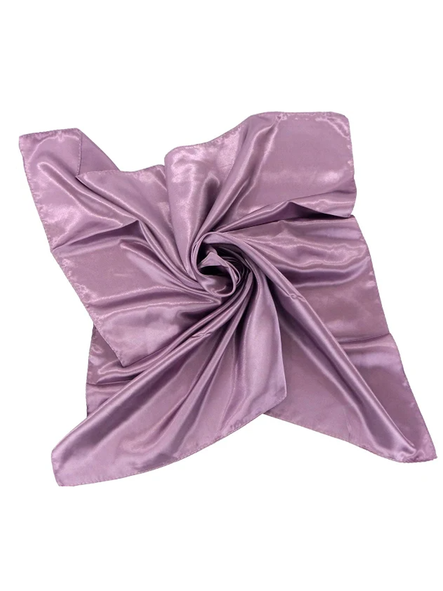 Glossy Faux Silk Poly Satin Square Hanky Scarf