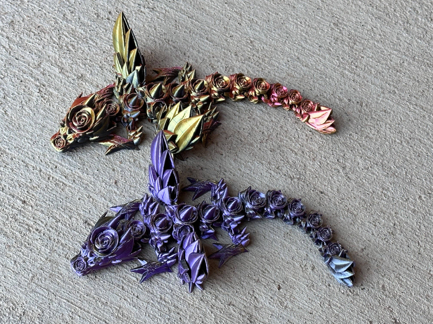 3D Printed Baby Rose Wing Dragon