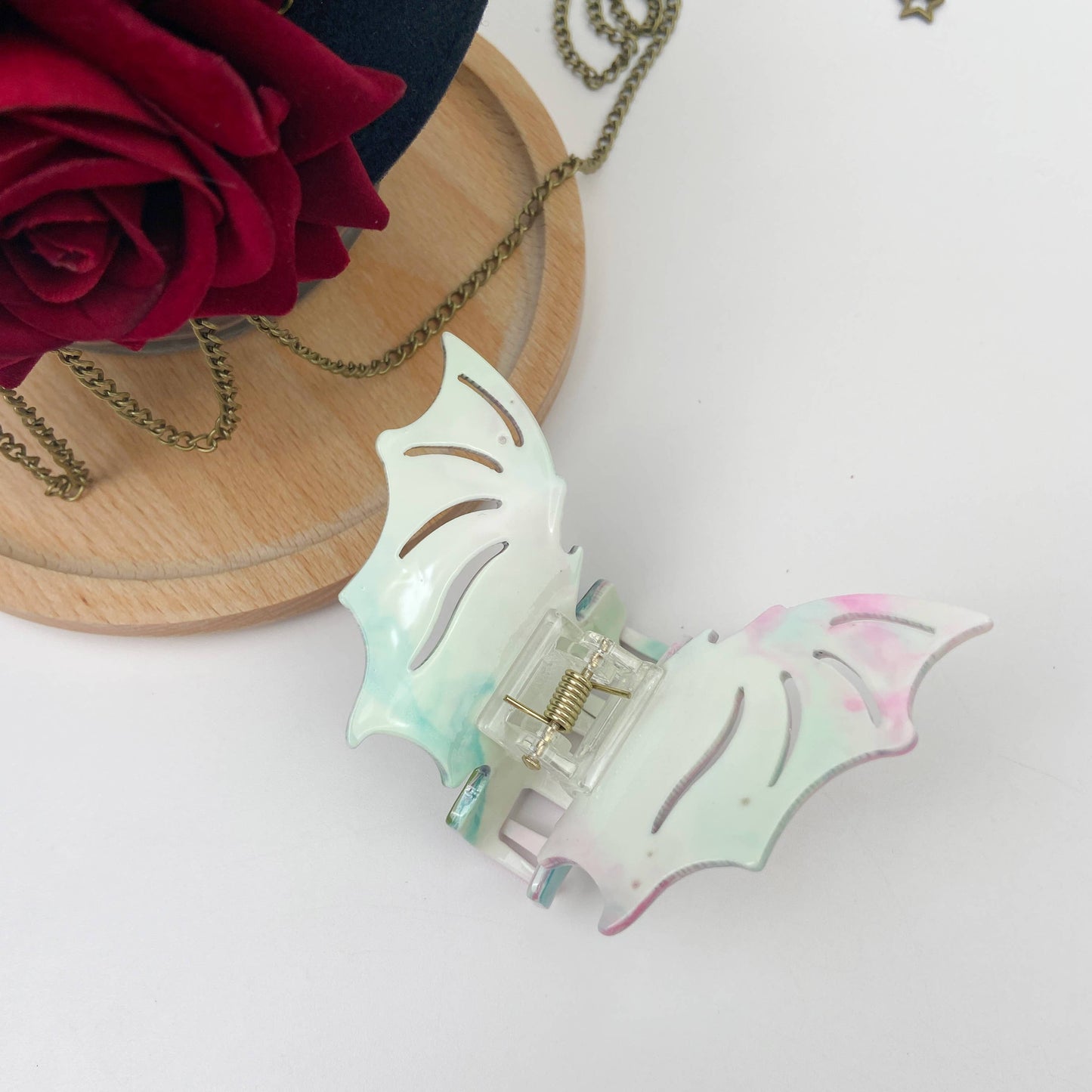 Colorful Bat Hair Clip Halloween