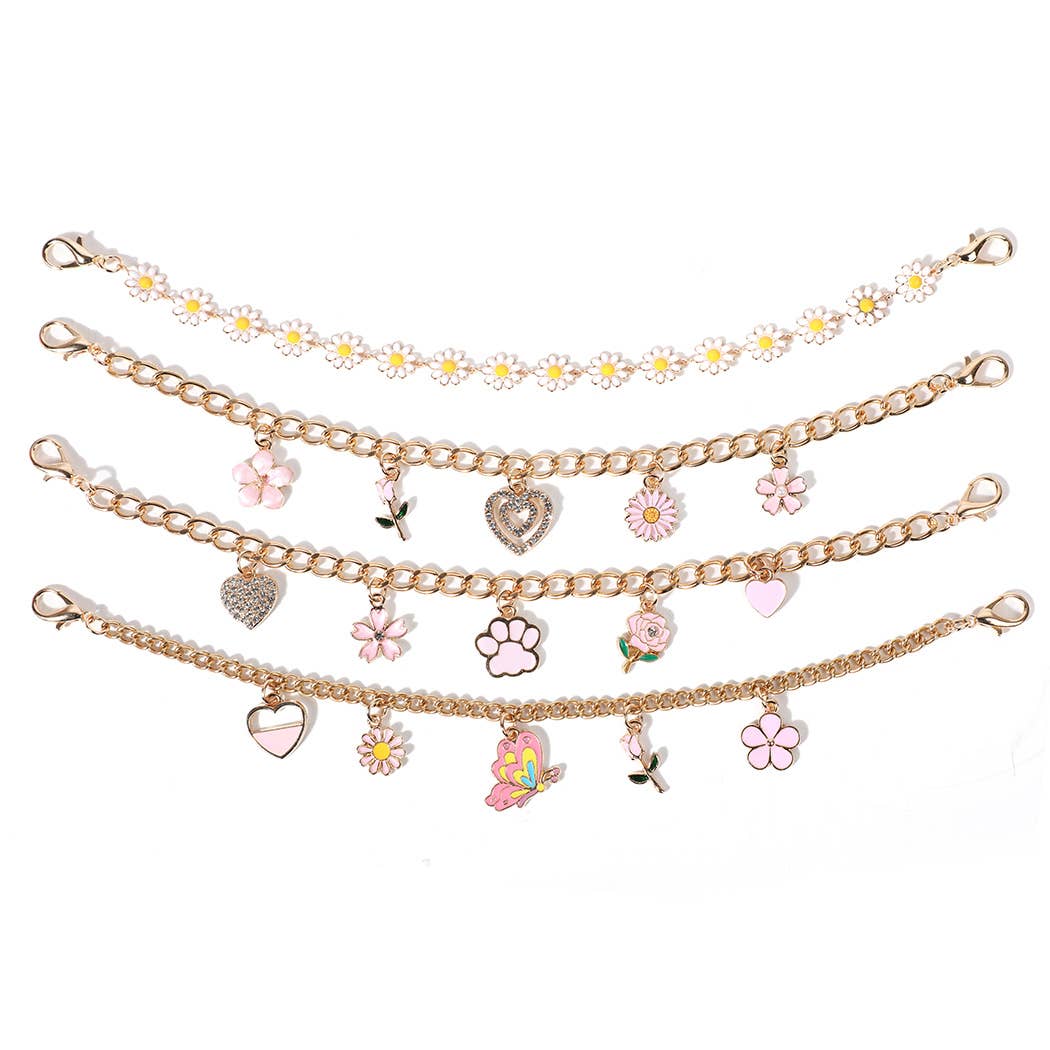 Spring Summer Flowers Charm Trucker Hat Chain