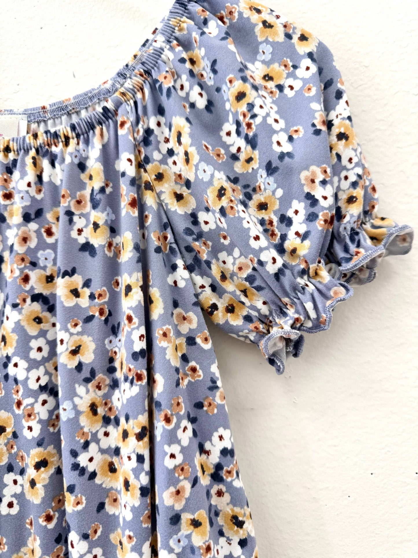 Girls Ruffle Short Sleeve Dress