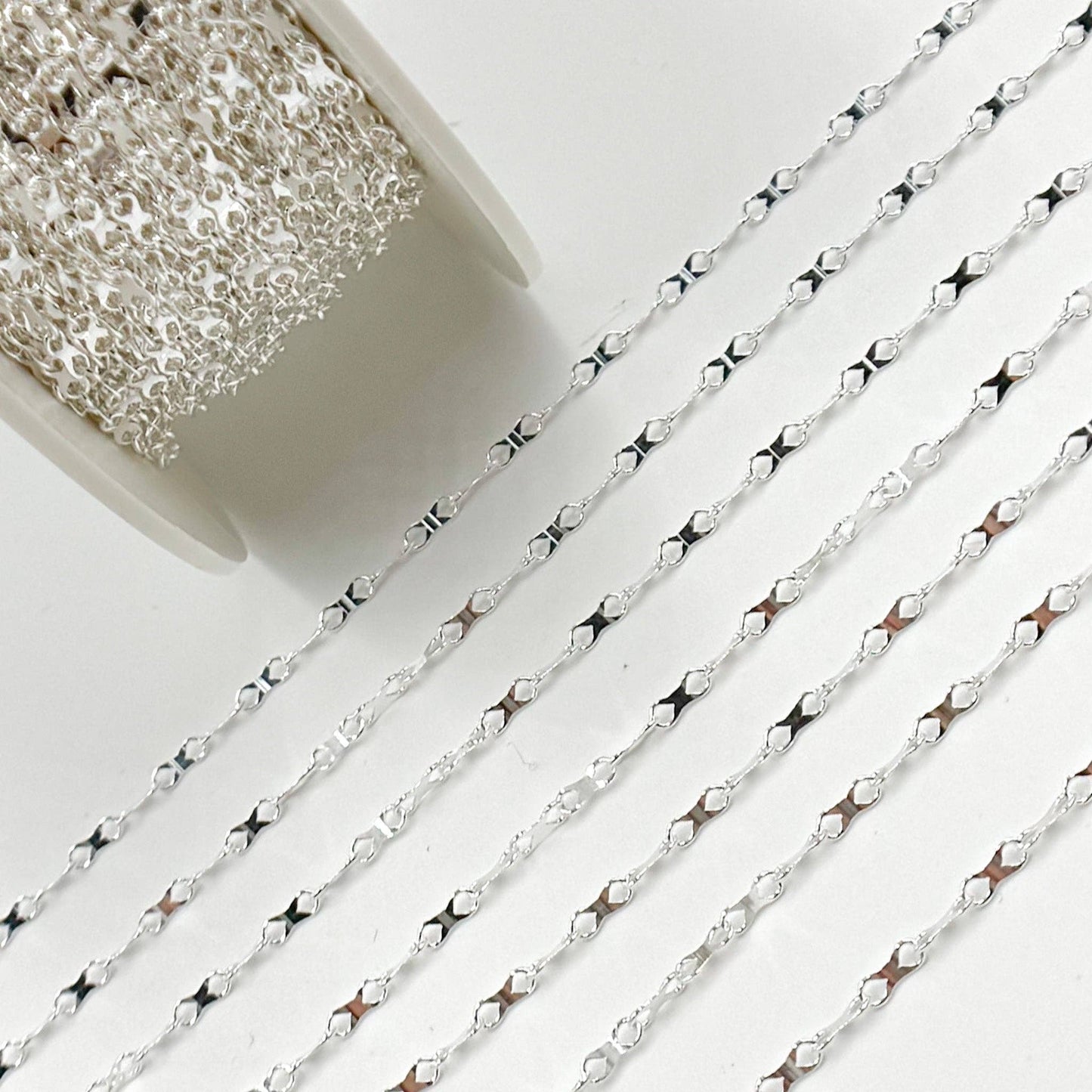 V283SS. Sterling Silver Bold Infinity Link Chain