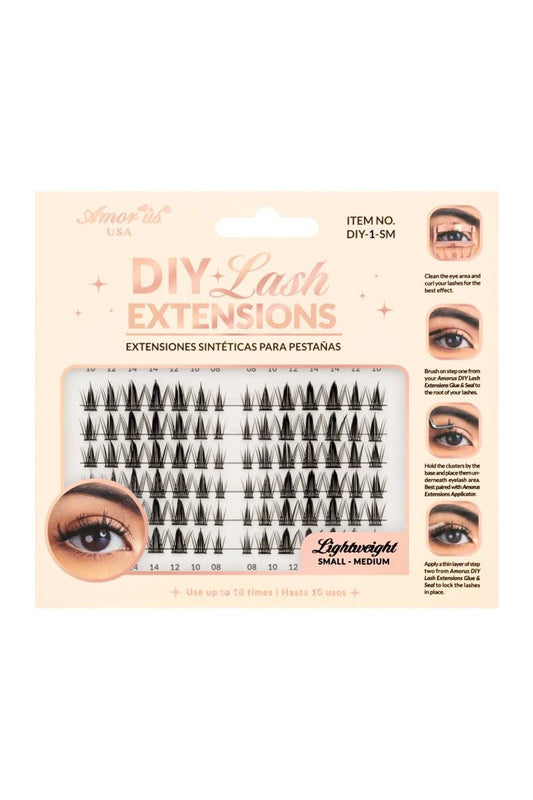 Amorus DIY-1-SM DIY Lash Extensions - 6 sets